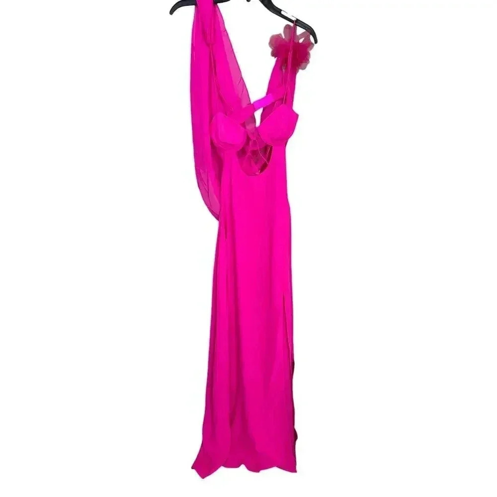 NEW- NWT For Love & Lemons Davis Gown Pink Size XS - Picture 4 of 7